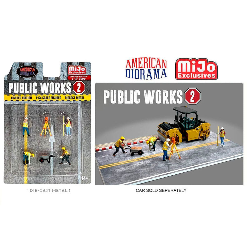 Diorama pieces for construction work model Scale 1/64