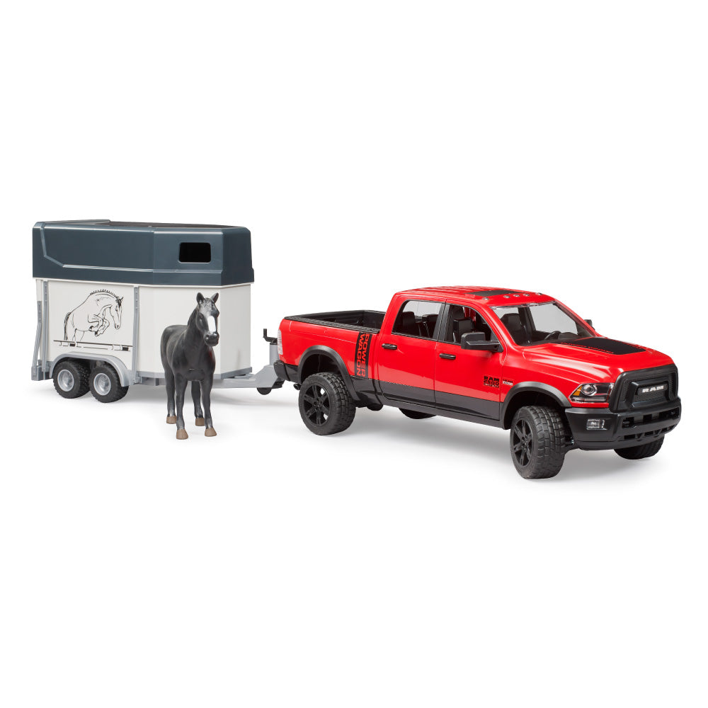 Bruder 2501 Toy Ram Truck with Horse Trailer
