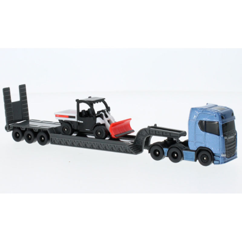 Maisto 11681-22952 Scania 770S LKW mit Bobcat, Maßstab 1:64