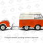 Solido S1810902 Volkswagen Cool Combi Naranja Escala 1:18