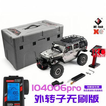WL 104006 Jeep Wrangler Crawler RC Escala 1/10 Gris