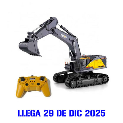 Huina 1592 Remote Control Excavator with Metal Bucket, 1:14 Scale