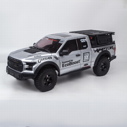 Traction Hobby Ford F150 Raptor Camioneta Crawler Control Remoto Escala 1/8 Brushless con Rack Gris
