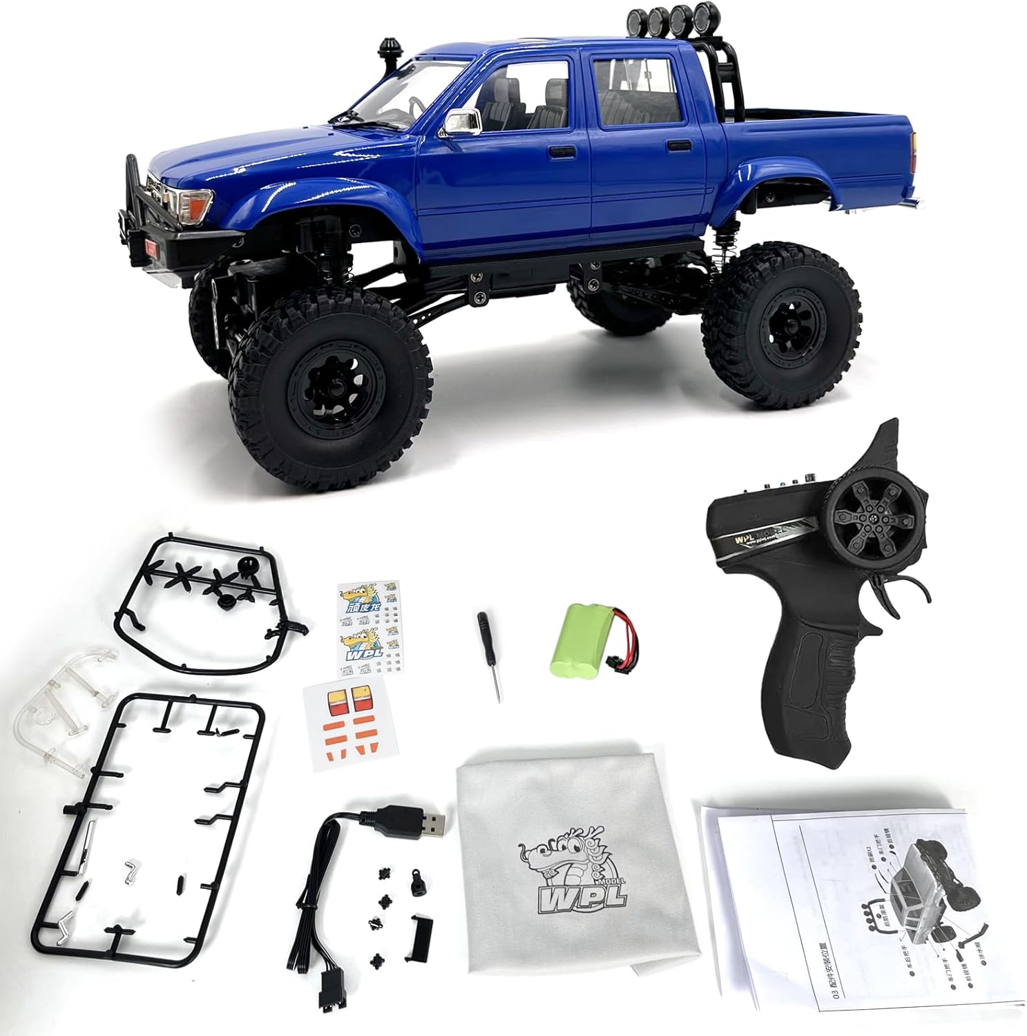 WPL C64-1 Toyota Hylux N80/N100 Remote Control 1/16 Scale