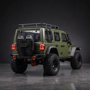 Jeep Wrangler MK-07 estilo Jurassic Park Escala 1/7 a Control Remoto