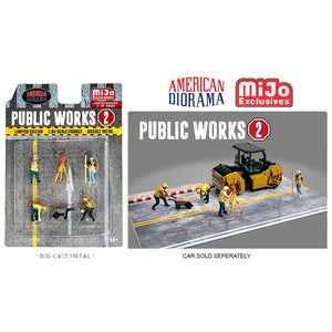 Diorama pieces for construction work model Scale 1/64