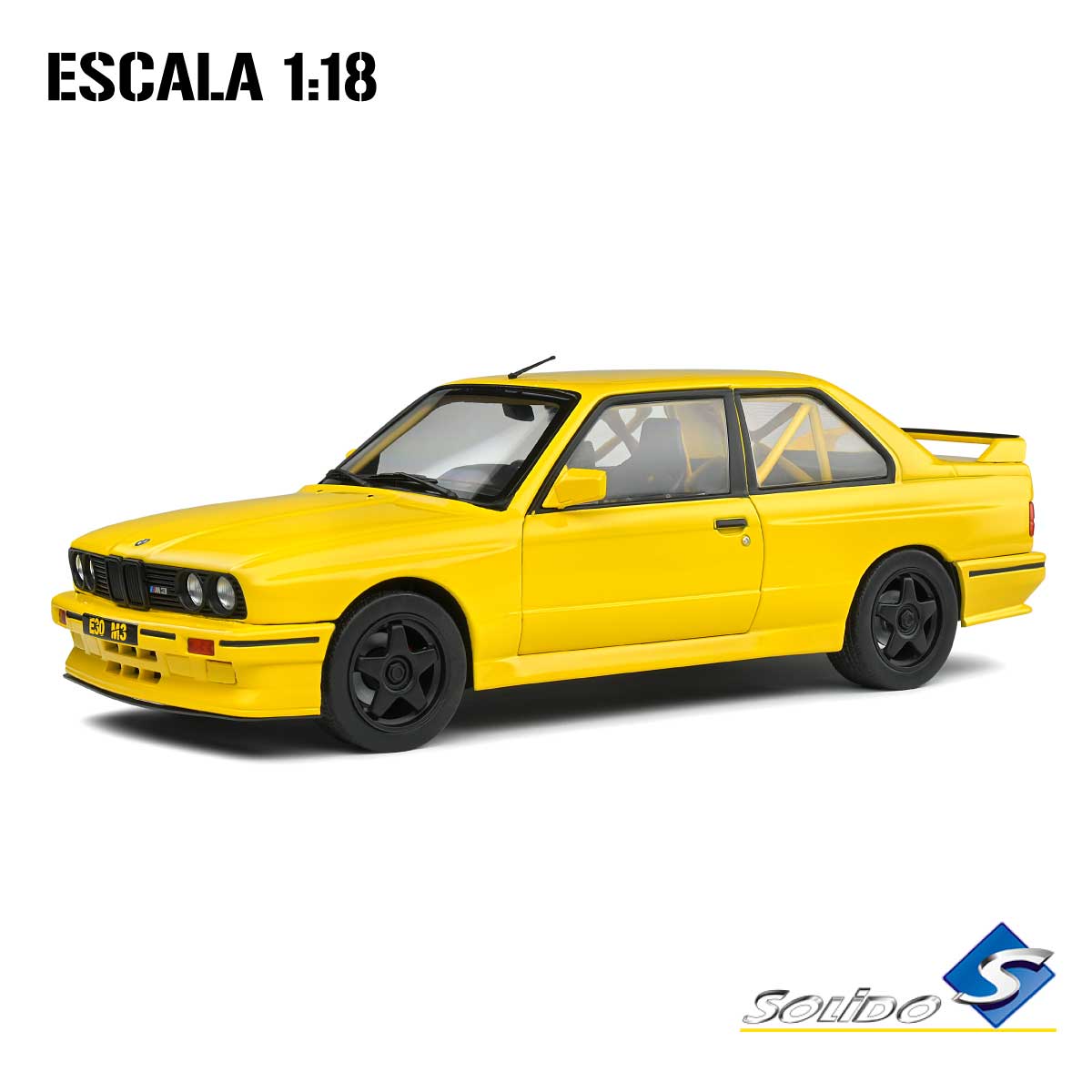 Solido S1801513 BMW E30 M3 Dakar Amarillo Escala 1:18