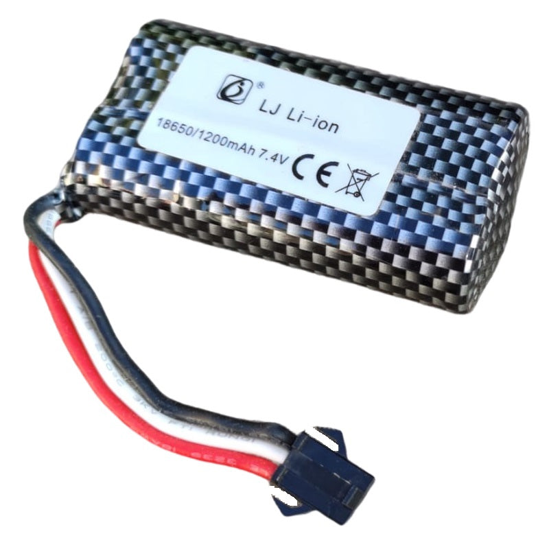 Batería Lion 7.4V 1200 mAh 18650 RC 3Pin SM 1593 1592 MN99S