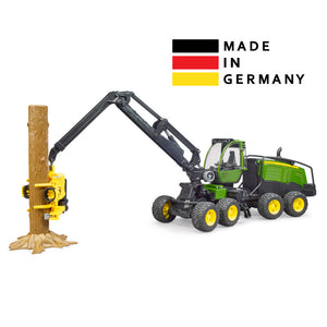 Bruder 2135 John Deere 127G Log Harvester Toy with Log