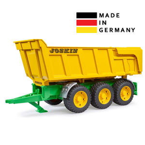 Bruder 2212 Yellow Toy Trailer Accessory for Agricultural Tractor