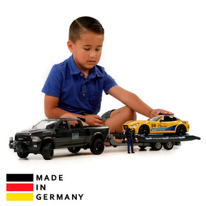 Bruder 2504 Dodge Truck Toy with Racing Car