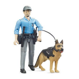 Bruder 62150 Police Doll with Police Dog