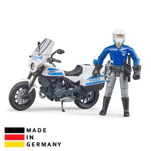 Bruder 62731 Police Motorcycle Toy with Figure