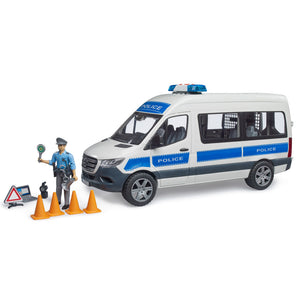 Bruder 2683 Toy Police Van with Figure and Cones