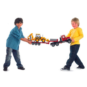 Bruder 2813 Mack Truck Toy with JCB Backhoe