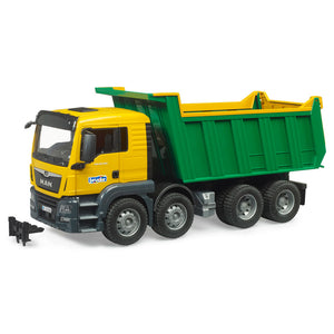 Bruder 3766 MAN Dump Truck Toy with Tipping Hopper