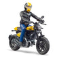 Bruder 63053 Juguete Motocicleta Ducati con Muñeco Motociclista