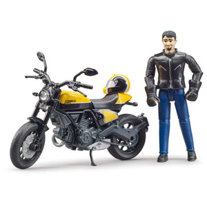 Bruder 63053 Juguete Motocicleta Ducati con Muñeco Motociclista