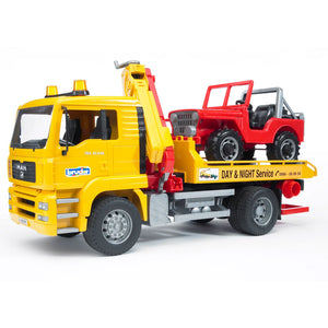 Bruder 2750 Toy Platform Crane with Vehicle