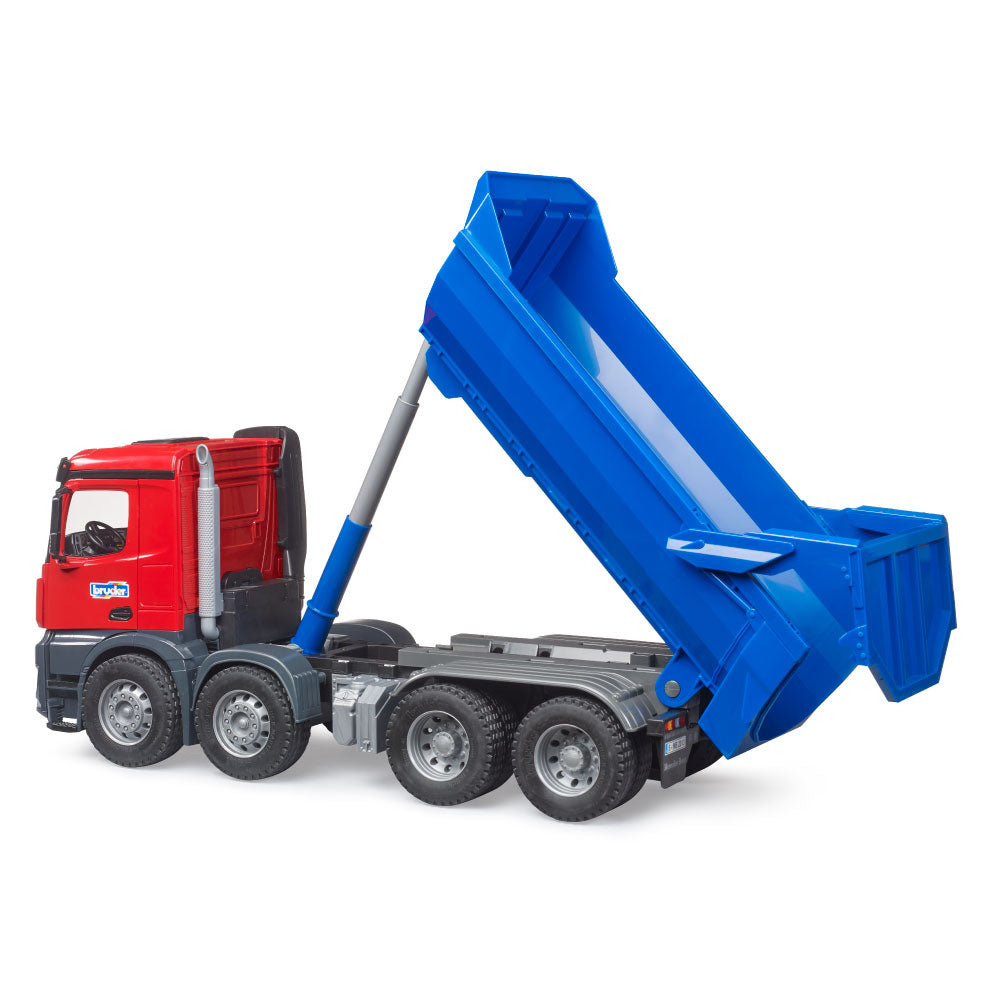 Bruder 03621 Blue Dump Truck Toy with Tipping Hopper