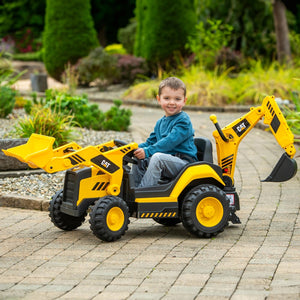 Cat 12V Backhoe Tractor with Parental Remote Control