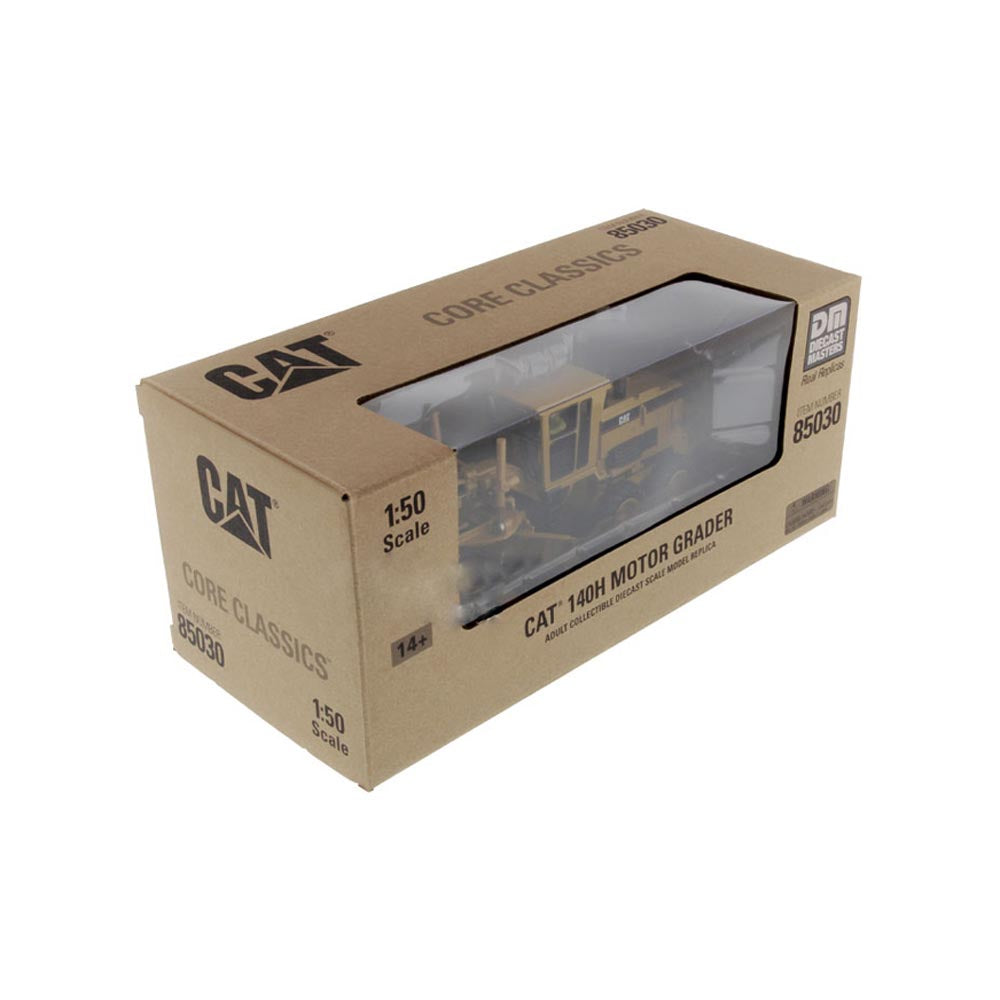 Miniature Cat 140H Motor Grader at 1:50 Scale Diecast Masters 85030C
