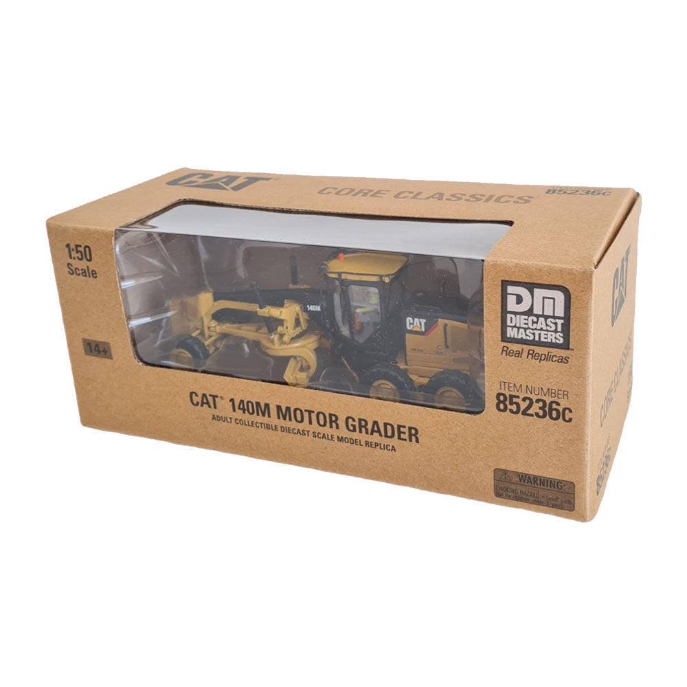 Miniature Cat 140M Motor Grader at 1:50 Scale Diecast Masters 85236