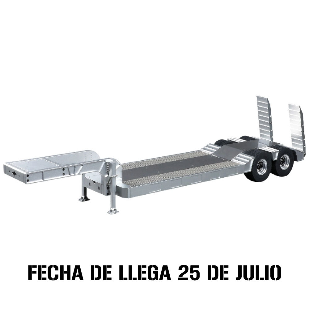 Double E E012 Remolque de Plataforma Camabaja Escala 1/14