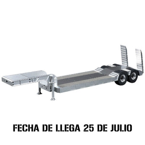 Double E E012 Remolque de Plataforma Camabaja Escala 1/14