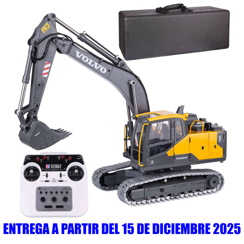 Double E E010 Excavadora Metal/ABS Volvo EC160E Escala 1:14