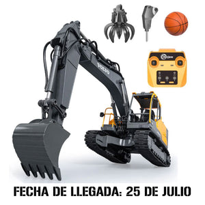 Double Eagle E598-003 Excavadora Volvo Metálico 3 en 1 Escala 1:16