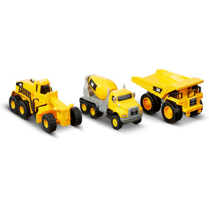 Cat Pack x3 Máquinas de Metal de 10 cm Camión Funrise 82273
