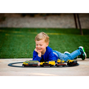 Set Mini Tren Caterpillar con 4 vagones y pista Funrise 82949