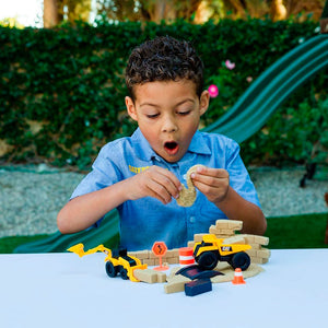 Cat Construction Toy with 2 Vehicles and Accessories Funrise 83408