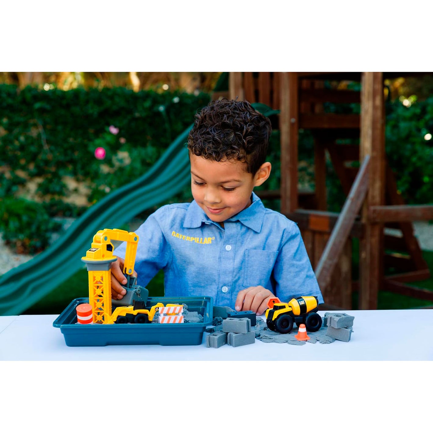 Cat Construction Toy Set 2 Machines with Crane Funrise 83416