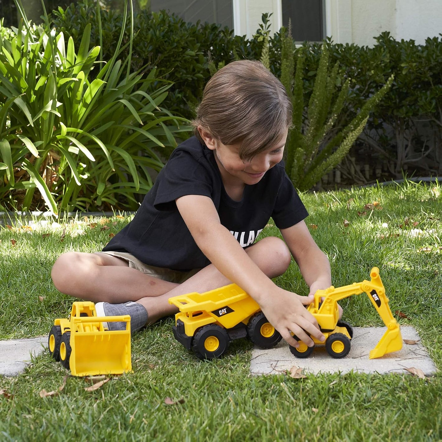 Excavadora Cat Juguete de Construcción 18 cm a fricción Funrise 82012
