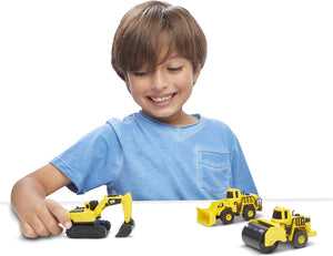 Cat Pack x3 10cm Metal Machines Funrise Excavator 82274