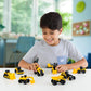 Set de 8 Vehículos Cat de Construcción de 8 cm a fricción Funrise 82338