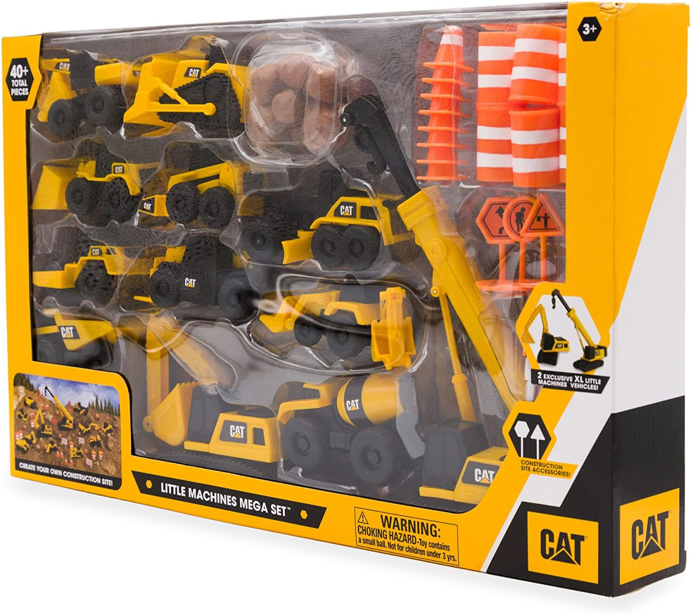 Set de 41 Vehículos Cat de Construcción de 8 cm fricción Funrise 83337