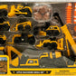 Set de 41 Vehículos Cat de Construcción de 8 cm fricción Funrise 83337