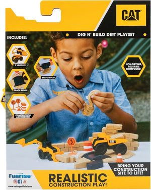 Cat Construction Toy with 2 Vehicles and Accessories Funrise 83408
