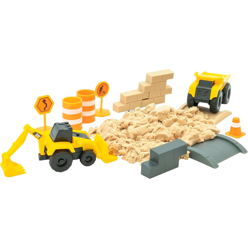 Cat Construction Toy with 2 Vehicles and Accessories Funrise 83408