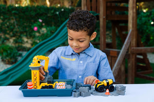 Juguete Cat de construcción Set 2 máquinas con Grúa Funrise 83416