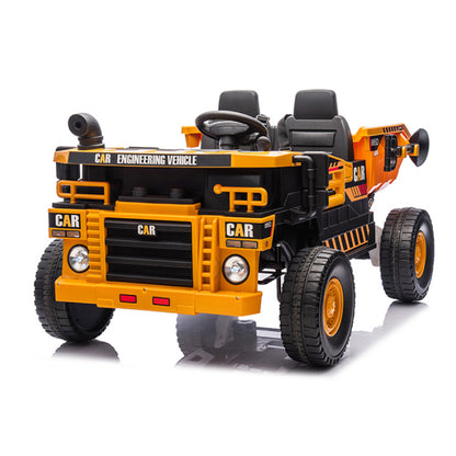 Carro a Batería 12V de Camión Minero Montable Tipo Cat