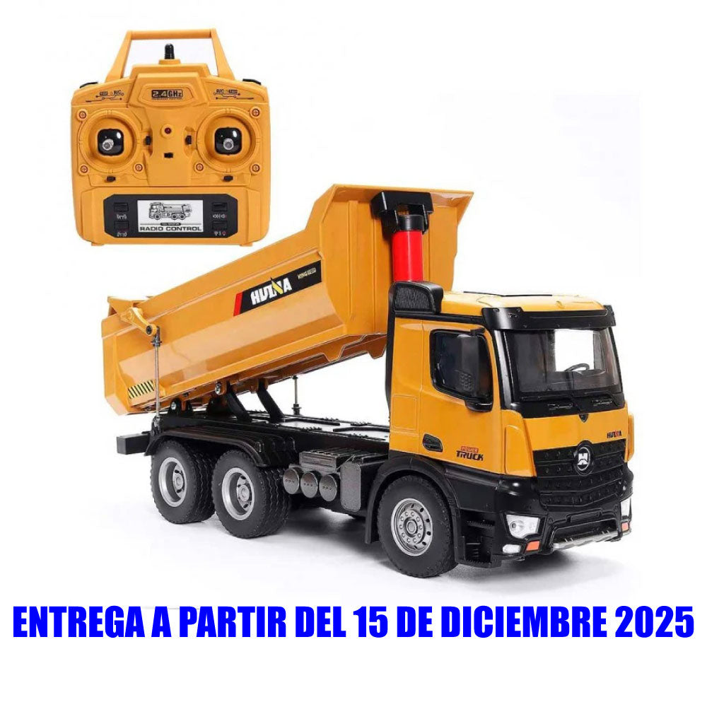 Huina 1582 Camión Volquete Metálico a Control Remoto Escala 1:14