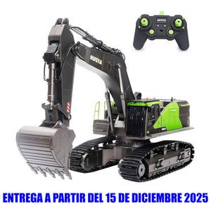Huina 1593 Excavadora Hidráulica Cuch/Metal a Control Remoto