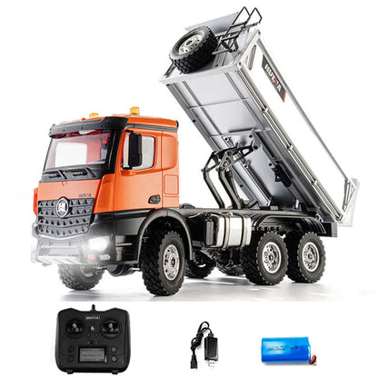 Huina 1598 Camión Volquete Huina 6x6 Control Remoto Escala 1/18