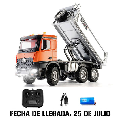 Huina 1598 Camión Volquete Huina 6x6 Control Remoto Escala 1/18