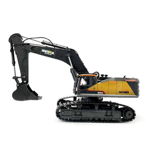 Huina 1721 Yellow Excavator Mod Volvo Metallic Scale 1:50