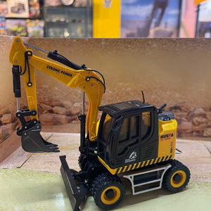 Huina 1725 1:50 Scale Metal Wheeled Excavator